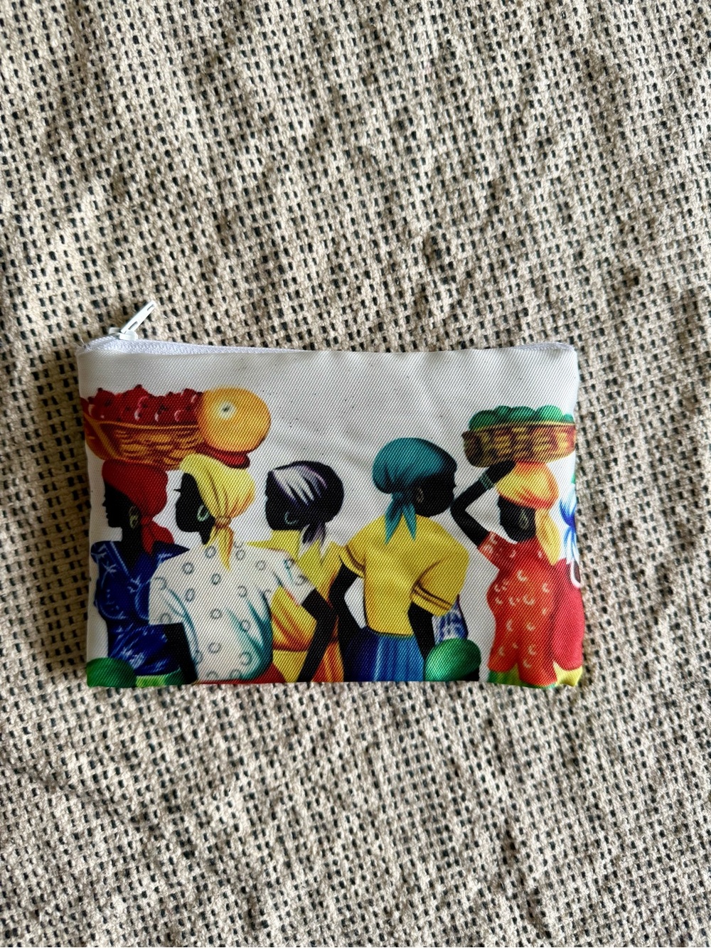 Vibrant Market Women Cosmetic Zip Pouch - Multicolor